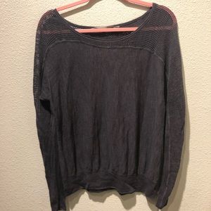 Athleta Womens Linen Pullover Top